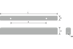 Greep SHade ba192 l232 zamak gunmetal