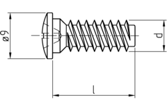 40008 euro-vijs 6,3 x 15mm pan vernik