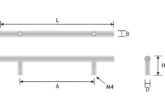 Trekker d.12mm l.176mm(96mm) RVS