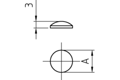 Deurdemper zelfklevend transparant 8x1.6mm (100)