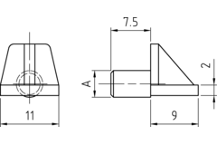 Schabdrager universal 5mm wit