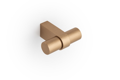 T-knop NOBB L52 aluminium geborsteld messing cava