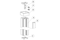 Kit novi3000 center montage chroom