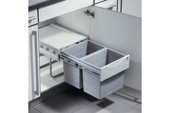 Hailo tandem R ii 2x18l grijs