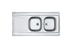 Franke man rvs 2bakken 1200x 600 opbouw