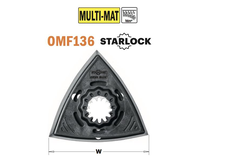 93mm driehoek schuurzool, met velcro systeem-1 st