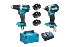 Makita combopack 18v  ddf484 + dtd153 3 batterijen + oplader