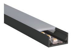 S line led profiel Low zwart 2000mm