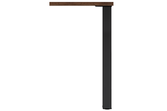 Tafelpoot q60 zwart mat 60x60mm h71 regelbaar