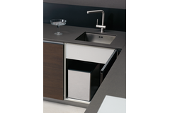 Highline 1 afvalemmer 21l rvs k.40cm volledig uittrekbaar met SoftClose