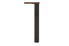 Tafelpoot Q80 zwart mat 80x80mm h71 regelbaar