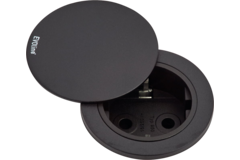 Evoline One stekkerdoos zwart 3m kabel b/f + draaideksel