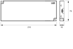 Mec Driver Led transfo 60/72w 12/24V zonder kabel