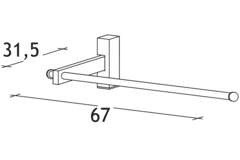 Corner tube kledingstang