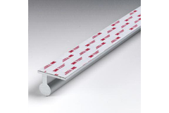 Handgreep met bevestiging VHB, B35 H27.5 L230, glanzend aluminium