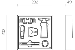 Fit wijn set zwart (B)