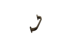 Greep locker ba128 l140 zamak antiek bruin