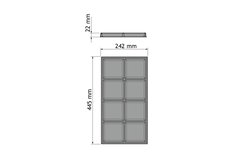 Chic line accesoire indeling  b.242  d.445mm