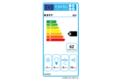 Novy essence 90 cm RVS zonder randafzuiging