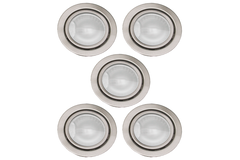 Set spots 5x20W 12V met transfo