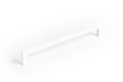 Greep U BA192 L200.5 zamak mat wit