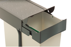 Afvalemmer 227 28 L grijs (14 L +14 l)