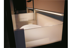 45° ledstrip k 30 / warm wit 3200K 262mm +magneetschakelaar