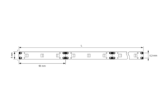 Ledstrip Emotion 5m 2700-6500K 12V 7.8W/m IP20
