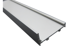 Greeplijst L- vorm voor decor strip alu kleur 5000mm
