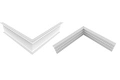 Xinnix XP50 hoek 45° 300X300mm alu bruut (10 sets)