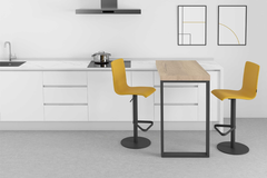 90° arm. pivot. tafel (+ voet - excl blad) 800mmx5