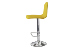 Tabouret lemon chroom - gelakt mosterd