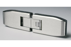 Scharnier serie 600 regelb.glas/glas 8/12mm i-lijn rvs look
