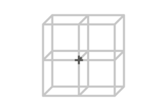 Cadro 5-voudig verbindingshoek led-verbinding mat zwart