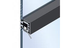 Cadro Glas-middenprofiel mat zwart