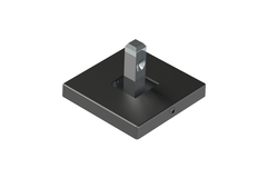 Cadro Wand-/bodembevestiging 55 x 55 mm mat zwart
