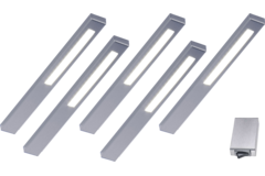 Slim led-Set 5 x 2.8w 12V 3500k RVS