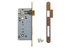 Slot AGB brons WC 90mm+tegenplaat Small recht