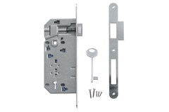Slot AGB nikkel 90mm+tegenplaat Small recht