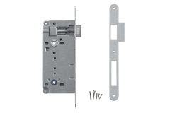 Slot AGB nikkel WC 90mm +tegenplaat Small recht