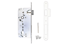 Slot AGB wit cylinder 85 mm +tegenplaat Small recht