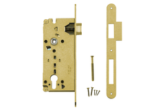 Slot AGB koper cylinder 85mm +tegenplaat Small recht