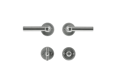 Deurkruk Pro petana l+l inox look r+wc