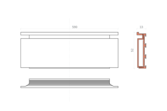 Aansluitplint wit XP50 - X2 - W-set 01 (1 set)