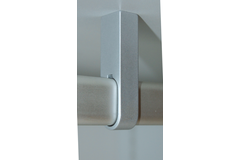 Kastbaarhouder ovaal open zamac zilver 14x30