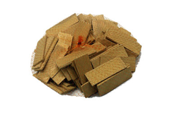 Houtblokjes 20 x 4 mm geel (100 st)