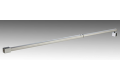 Uitschuifbare stabilisatiestang wand/glas, voor 6/8 mm glas, L608/1108, chroom