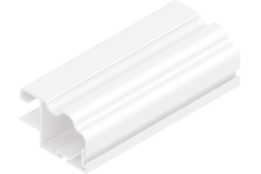 Vertikaal profiel TR10ML Terra 2.6m alu wit