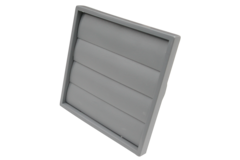 Uitlaatklep d150 4-lam grijs