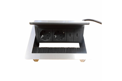 Evoline flip top push usb small usb b-f 2 stopcontacten + 2 usb